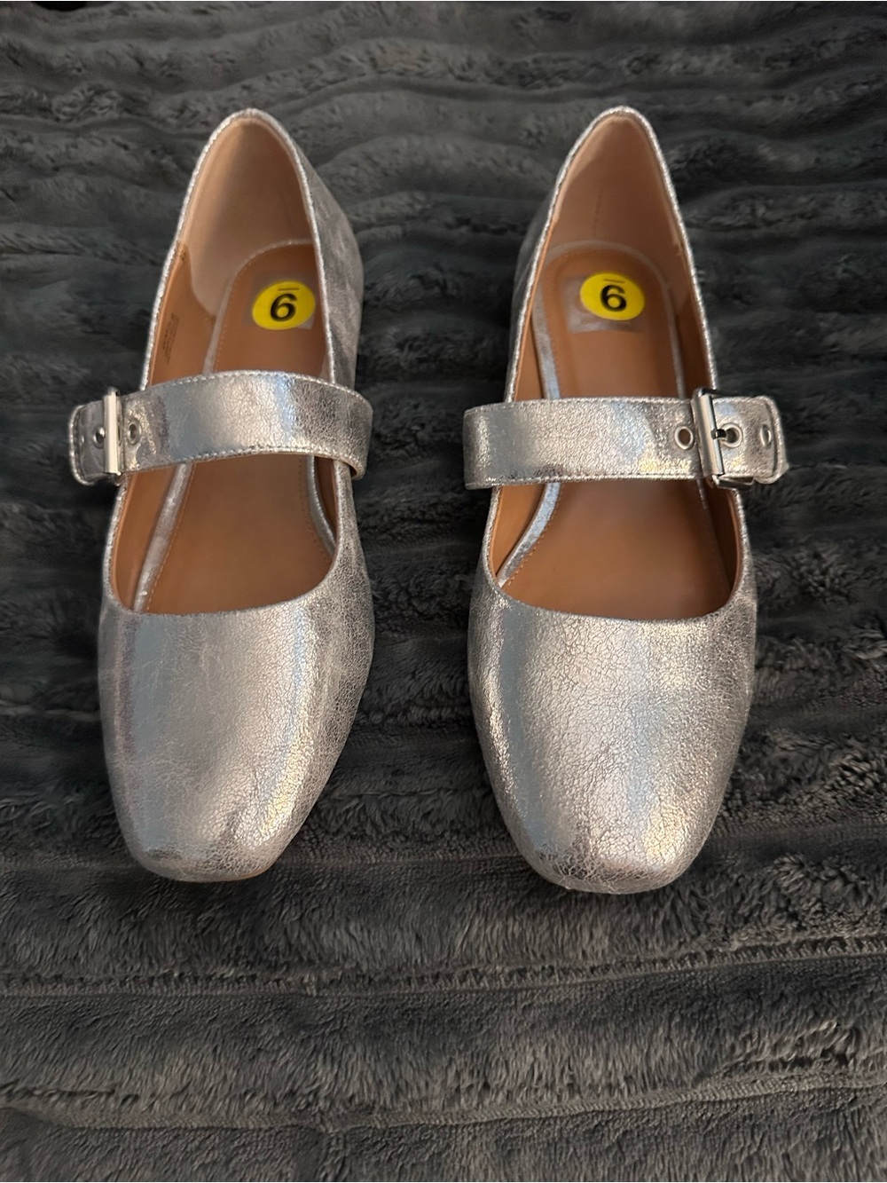 Dolce Vita Girls Silver Mary Jane Dress Shoes
